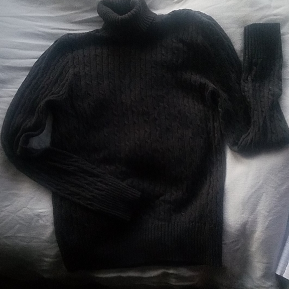 Jeanne Pierre long sleeve gray sweater - Picture 1 of 16